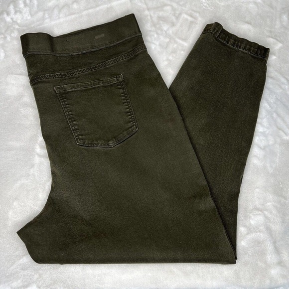 Buffalo David Bitton Olive Green High Rise Pull On Jegging Jeans Pants XXL - Picture 5 of 11